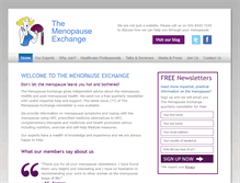 Tablet Screenshot of menopause-exchange.co.uk